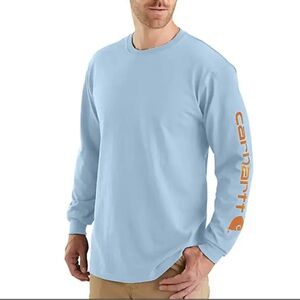 Carhartt Men’s Graphic Logo Long Sleeve T-Shirt, size Medium